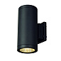 ENOLA_C OUT UP-DOWN wall lamp, round, anthracite, 9W LED, 3000K SLV 228525 — фото 1