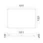 1430130A Artemide Alphabet Of Light Прямоугольный полувстраиваемый потолочный светильник / настенный светильник — фото 1