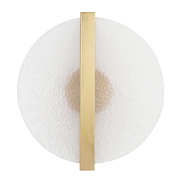 AGOSTO AP5W LED BRASS Crystal Lux AGOSTO настенное бра с дисковым плафоном и латунным основанием