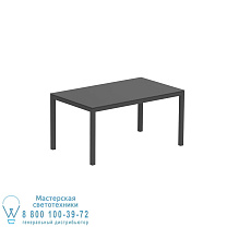 СТОЛ TABOELA 150X90CM АНТРАЦИТОВЫЙ + КЕРАМИЧЕСКАЯ СТОЛЕШНЯ ЧЕРНЫЙ Royal Botania