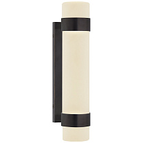 Barton Small Bath Sconce бронза с гравированным кристаллом
