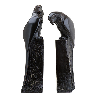 107468 Bookend Perroquet bronze set of 2  держатель для книг Eichholtz