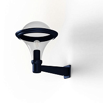Dallas N° 2; Smoked polycarbonate E27 75W; Steel blue