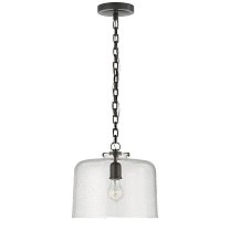 Katie Dome Pendant бронза с пузырчатым стеклом