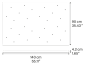 R05L28 2000 Lodes RECTANGULAR CANOPY 28 LIGHTS FOR CLUSTERS 140X90CM MATT BLAC Основание подвесного светильника черный — фото 1