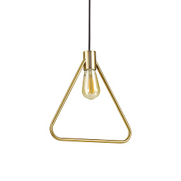 207834 Ideal Lux ABC SP1 TRIANGLE подвесной светильник черная матовая латунь