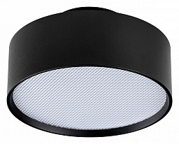 215947 Lightstar Acuto накладной потолочный светильник черного цвета с рифленым рассеивателем