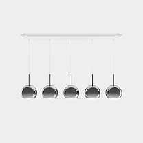 Подвесная система Tom Dixon Mirror Ball Linear - Серебро зеркальный Поликарбонат