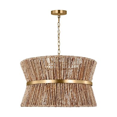 Люстра Visual Comfort Thurlo, латунь и абака DJP1063SB