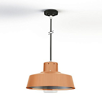 Faktory N° 3; Clear glass E27 70W; Varnished brushed copper