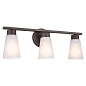 Stamos 20" 3 Light Vanity Light Olde Bronze настенный светильник 55121OZ Kichler — фото 4