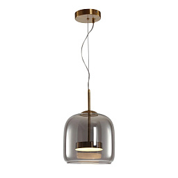 A2404SP-23SM Arte Lamp PADOVA настольная лампа с затемненным стеклянным плафоном на латунной ножке