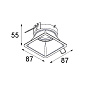 Lotis square for LED GE встраиваемый в потолок светильник Modular