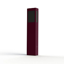 Brick² N° 3; Black PMMA E27 23W; Wine red