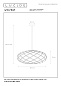 21417/65/30 Lucide Wolfram подвесной светильник с округлым металлическим плафоном в сетчатом исполнении — фото 10