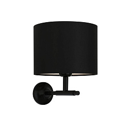 MLWL330 Mullan Lighting Bangor настенный светильник с тканевым цилиндрическим абажуром на металлическом основании