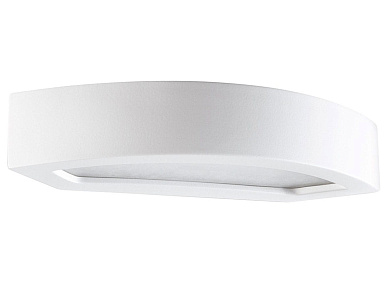 настенный керамический светильник округлой формы с равномерным свечением