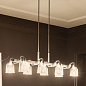 Aivian 42" 8 Light Linear Chandelier Brushed Nickel люстра 52400NI Kichler — фото 2