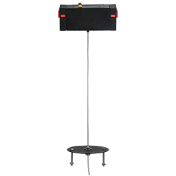 595887 Lightstar Teta переходник для однофазного трека черного цвета с длинной стойкой
