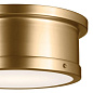 Serca 14.25" 2 Light Mount Brushed Natural Brass потолочный светильник 52540BNB Kichler — фото 7