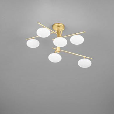 Metal Lux Dolce PL 6L современный потолочный светильник с шестью лампами прозрачный; хром 260.366.01