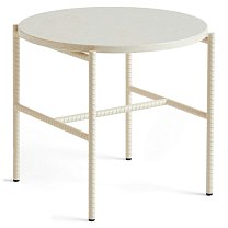 Rebar Side Table Ø45 см, каркас Alabaster / бежевый мрамор