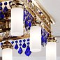 Потолочная люстра Orion Oriontal DLU 1704/8 gold/Pendel blau — фото 2