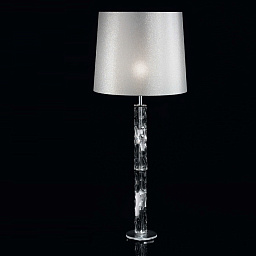 423B/1LG silver IDL Bamboo настольная лампа серебристого цвета с прозрачным основанием