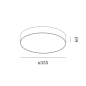 ROBY 3.5 Wever Ducre накладной светильник черный