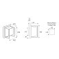 Уличный настенный светильник Ice Cubic Square Moretti Luce 3405 — фото 6
