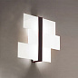 90230 Linea Light Triad AP PL M wood настенный светильник с тремя стеклянными плафонами белый; тёмное дерево — фото 2