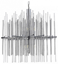 SL1628.103.08 ST-Luce Teramo подвесная люстра с хромовым каркасом и множеством стеклянных подвесов