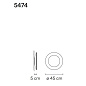 547415/11 Vibia Puck wall art Настенный светильник Ring 45 - 5474 — фото 1
