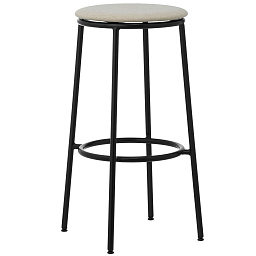 506138 Normann Copenhagen Circa барный стул с мягким сиденьем белого цвета