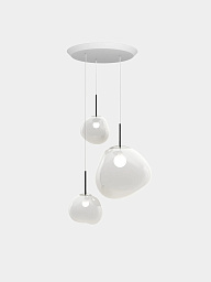 Подвесная система Tom Dixon Melt Opal Trio-Round