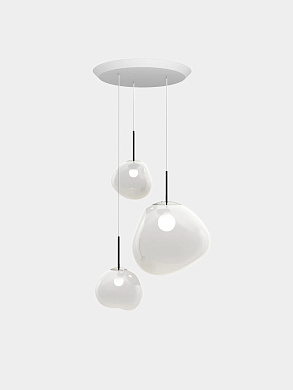 Подвесная система Tom Dixon Melt Opal Trio-Round