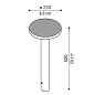 Kit-07 Line 220 Post H500 Lombardo, светильник