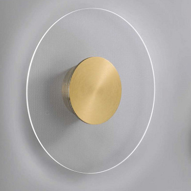 03404OSDHXXXX Elesi luce Air AP XL LED настенный светильник в минималистичном стиле латунь