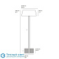 Calée торшер CVL-LUMINAIRES XS - laiton satiné — фото 3