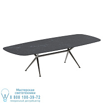 EXES СТОЛ 300X120CM АЛЮМИНИЕВЫЕ НОЖКИ БРОНЗА - СТОЛЕШНИЦА СТОЛА КЕРАМИЧЕСКАЯ NERO MARQUINA Royal Botania