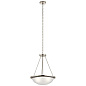 Ritson 3 Light Inverted Pendant with Satin Etched Glass Brushed Nickel подвесной светильник 52393NI Kichler — фото 1