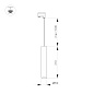 Подвесной трековый светильник Arlight LGD-PIPE-TRACK-HANG-4TR-R50-9W — фото 1