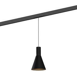 ODREY on track 1.4 LED Jet Black Wever Ducre Odrey On Track подвесной конусный трековый светильник чёрного цвета для магнитного трека 48V