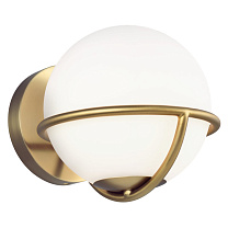 Apollo Sconce патинированная латунь с прозрачным стеклом