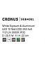 9084081 CRONUS Novaluce настенный светильник LED 12Вт 220-240В 1121Lm 3000K IP20