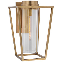 Presidio Medium Bracketed Sconce полированная старая латунь с прозрачным стеклом