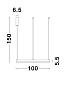 9190855 MOTIF Novaluce светильник LED 55Вт 230В 3800Lm 3000K IP20