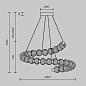 MOD555PL-L35G3K Maytoni Amulet Подвесной светильник 40W 1900лм Золото — фото 1