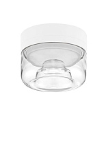 Clear Acrylic Sandy White Aluminium LED 7Watt 220-240Volt 420LmIP20 3000K D:15 H:11.6 cm