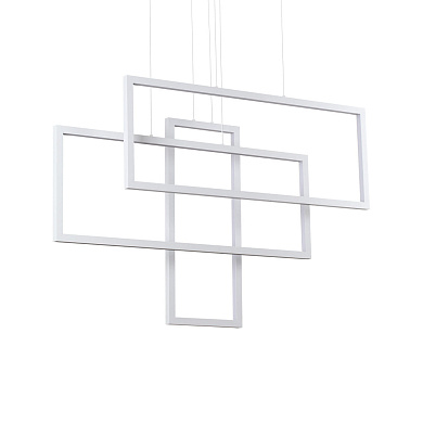 253589 Ideal Lux FRAME SP RETTANGOLO BIANCO 3000K подвесной светильник белый
